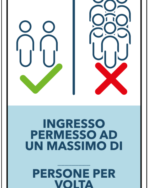 INGRESSO PERMESSO AD UN MASSIMO DI