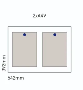 BACHECA MAGNETICA PER 2 A4
