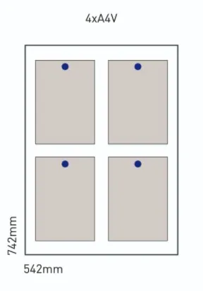 Bacheca magnetica e scrivibile magnedoor