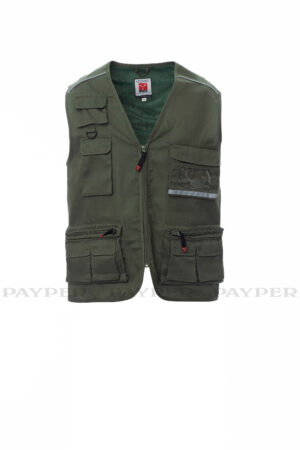 gilet da lavoro verde militare