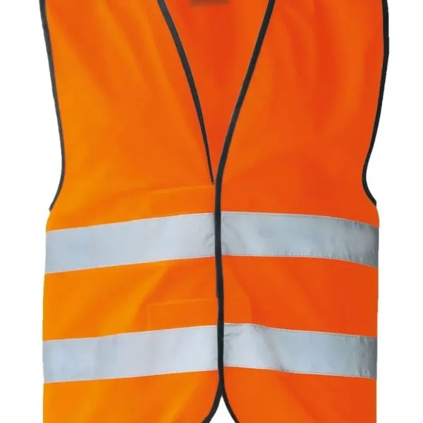 Gilet di sicurezza Hi-Vis con due bande base, colore arancione