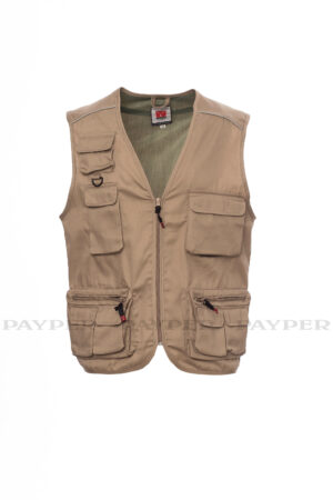 gilet multitasche kaki