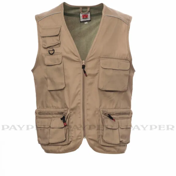 gilet multitasche kaki