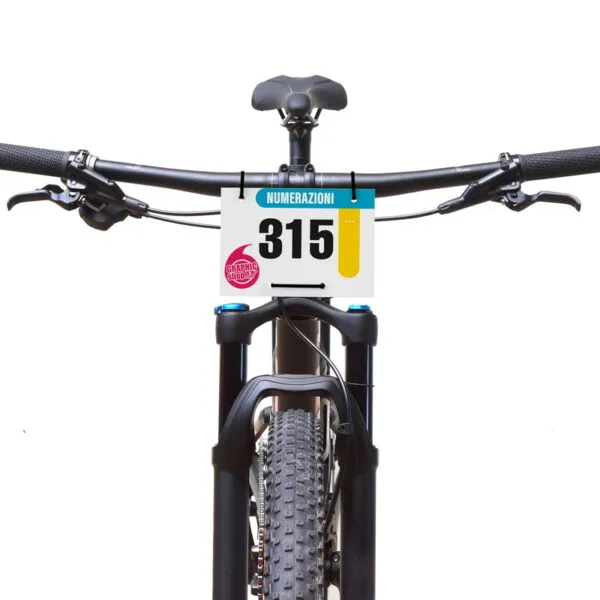 Numero gara manubrio bici mtb