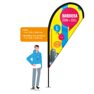 Bandiera Zoom-Quill-l personalizzata