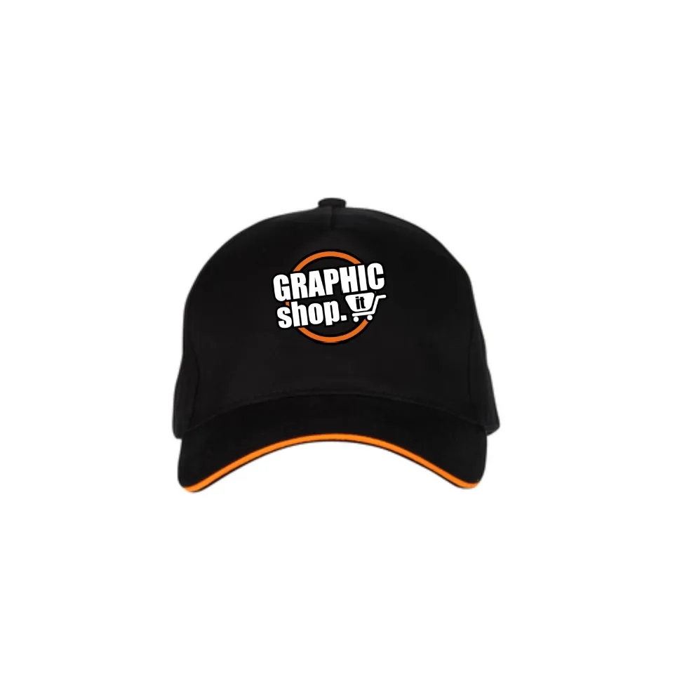 Cappellino personalizzato con visiera a contrasto