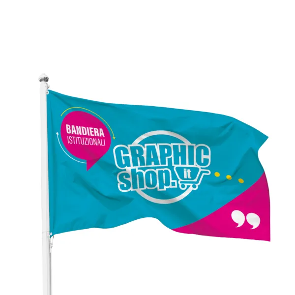 bandiere istituzionali con logo