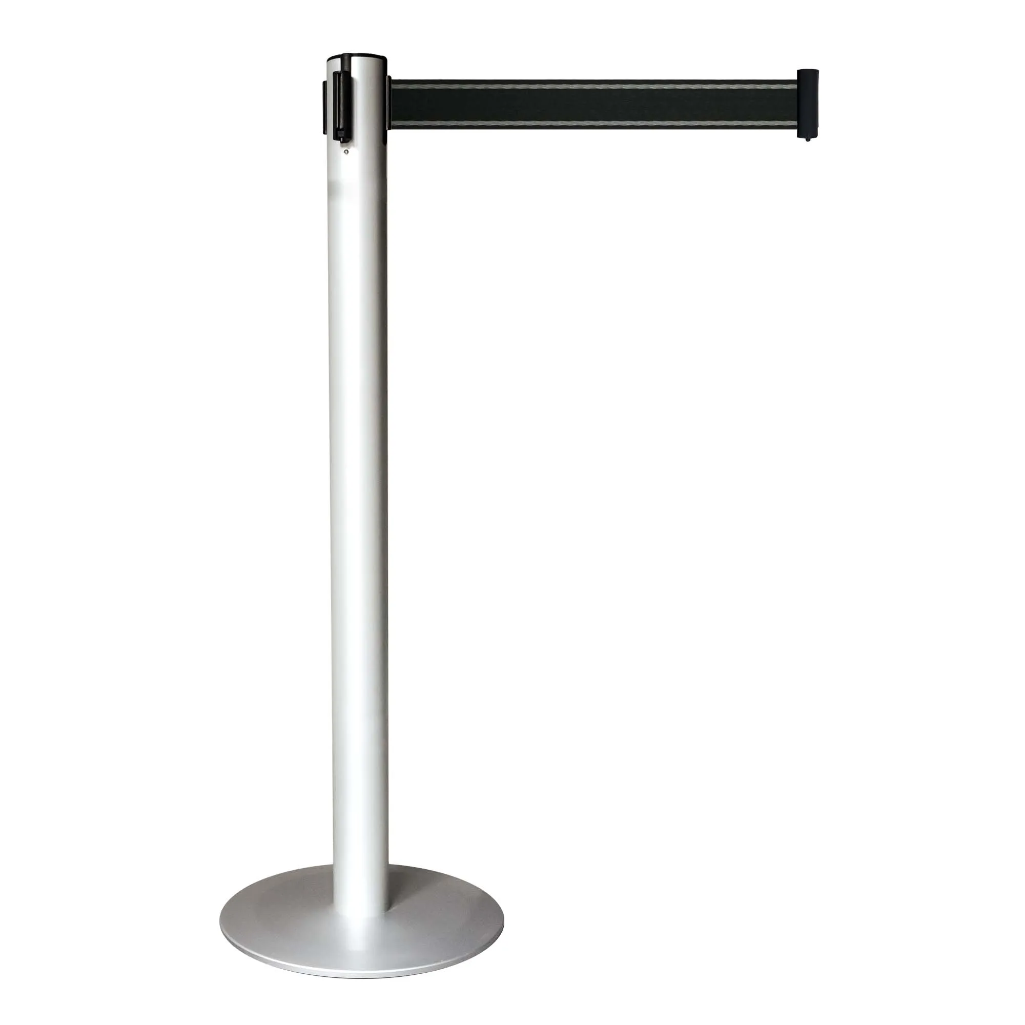 colonnina segnapercorso stopper tendinastro fino a 3 mt in alluminio argento anodizzato