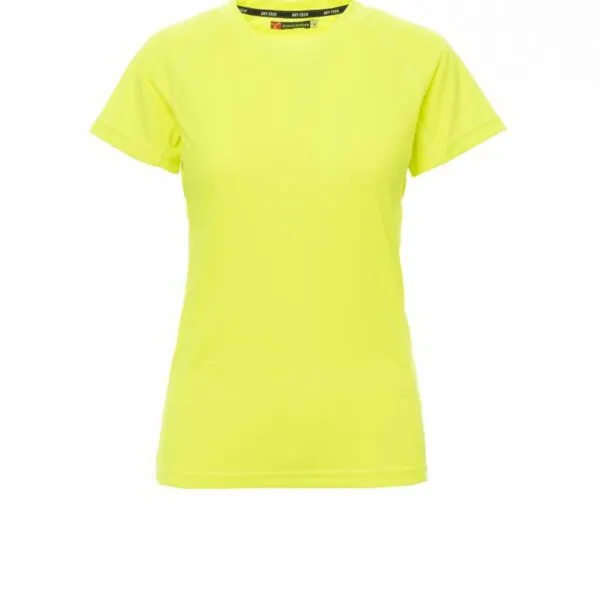Tshirt tecnica payper runner lady giallo fluo