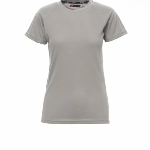Tshirt tecnica payper runner lady grigio chiaro