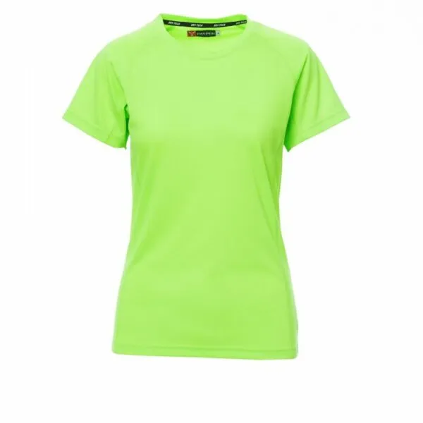 Tshirt tecnica payper runner lady verde fluo