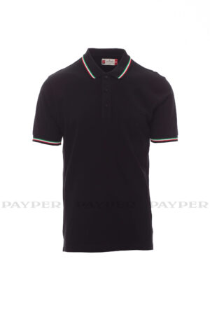 Polo uomo nera ITALIA
