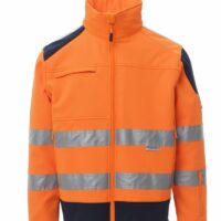 giacca alta visibilità soft shell arancione