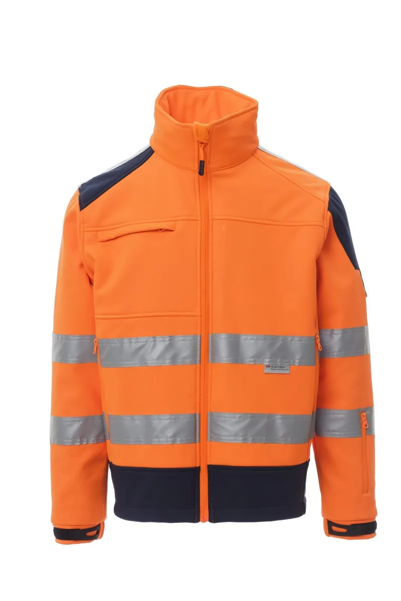 giacca alta visibilità soft shell arancione