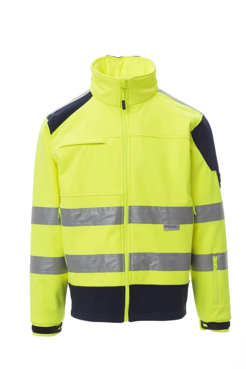 giacca alta visibilità soft shell gialle