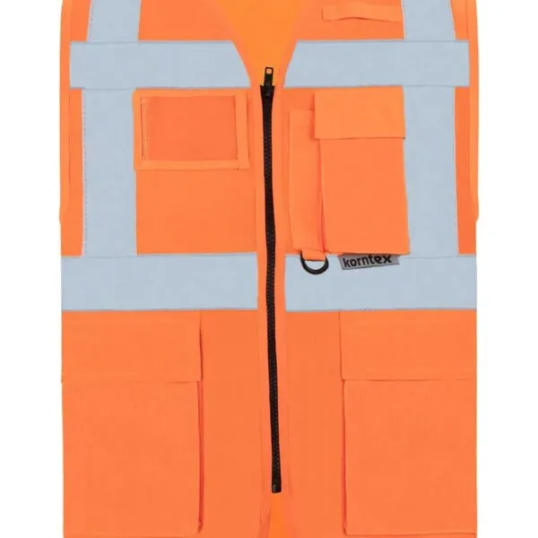 Gilet alta visibilità pro, colore arancione