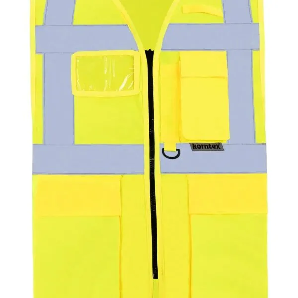 Gilet alta visibilità pro, colore giallo