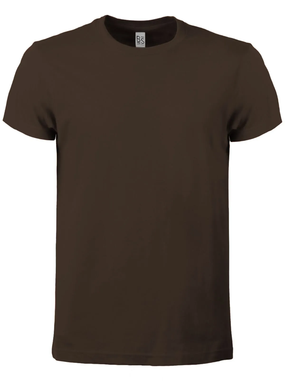 TSHIRT COTONE BS MARRONE CHOCOLATE