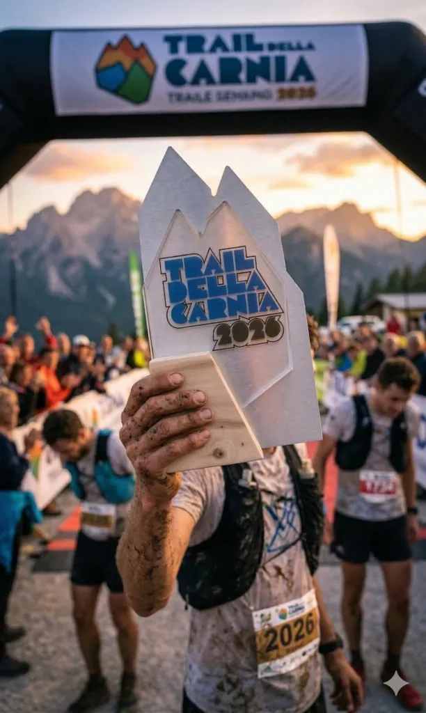 Trofeo personalizzato in legno e alluminio La Crête