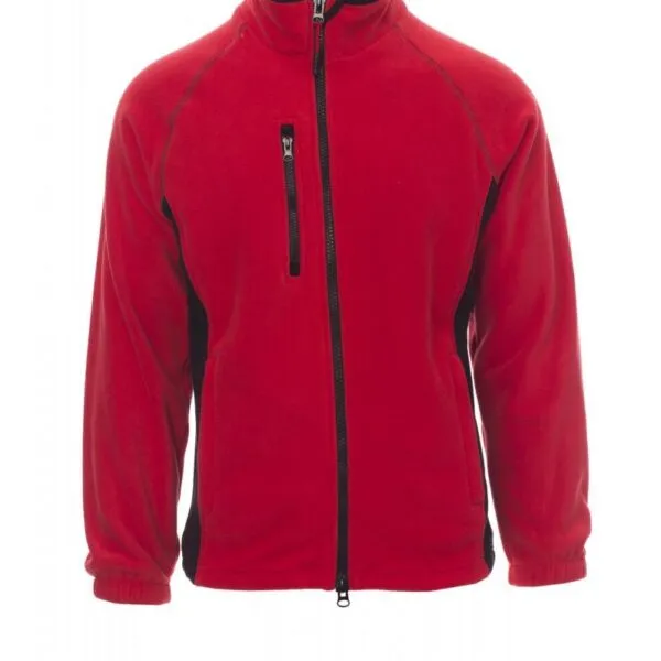 Pile bicolore personalizzato Aspen+ da uomo, colore rosso/nero
