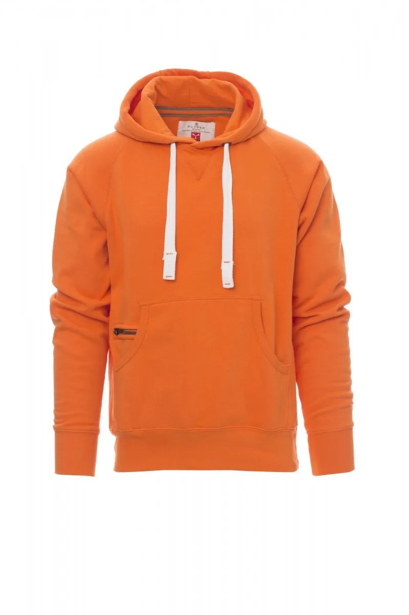 Felpa con cappuccio personalizzata Atlanta+ da uomo, colore arancione