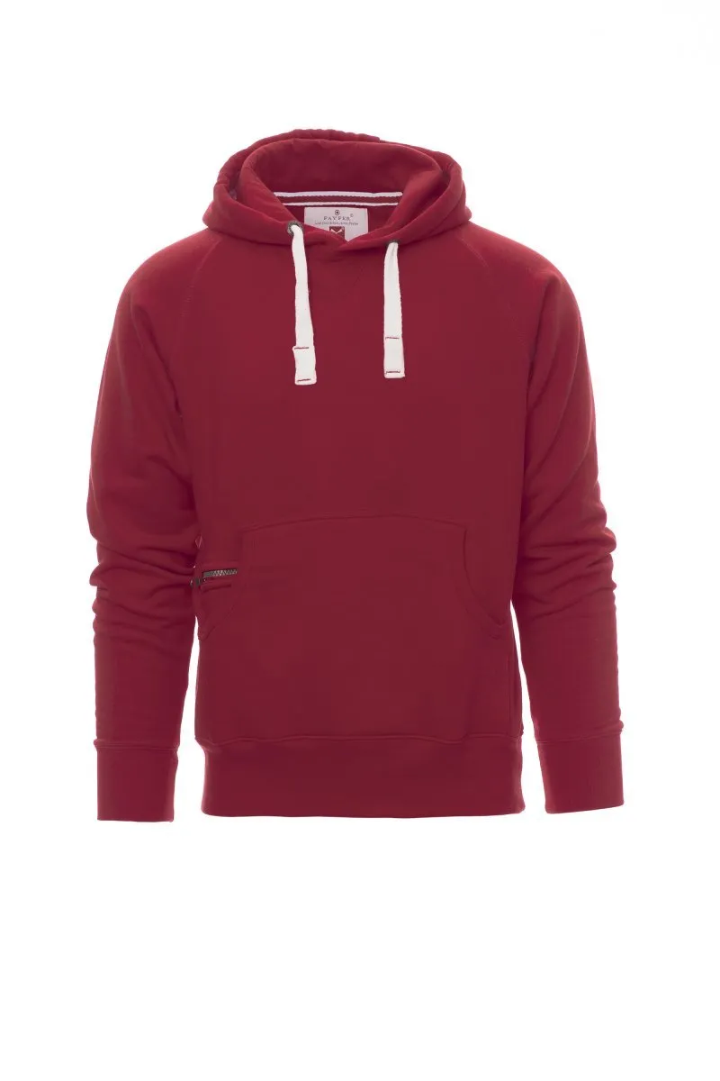 Felpa con cappuccio personalizzata Atlanta+ da uomo, colore bordeaux
