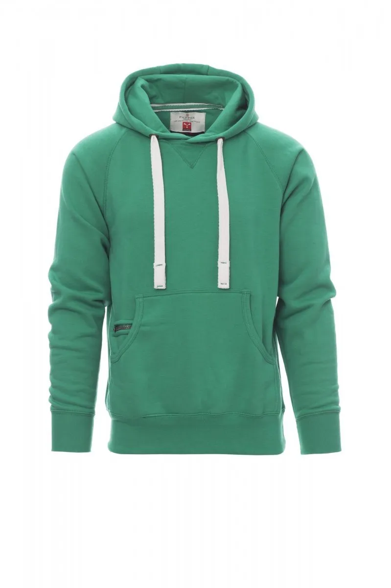 Felpa con cappuccio personalizzata Atlanta+ da uomo, colore emerald green