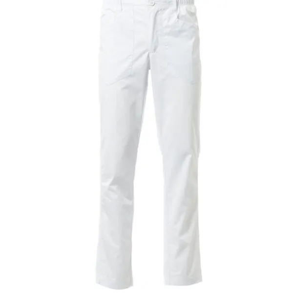Pantaloni da cucina Brigade Mesh da uomo, colore bianco