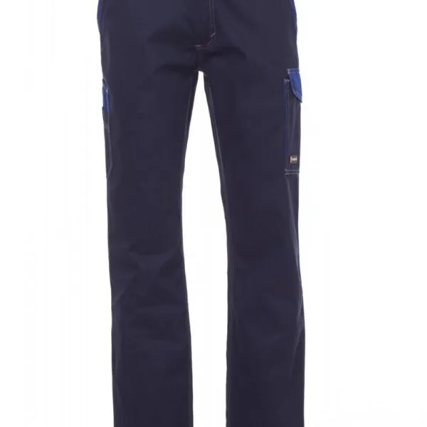 Pantaloni da lavoro bicolori Canyon, colore blu navy/blu royal