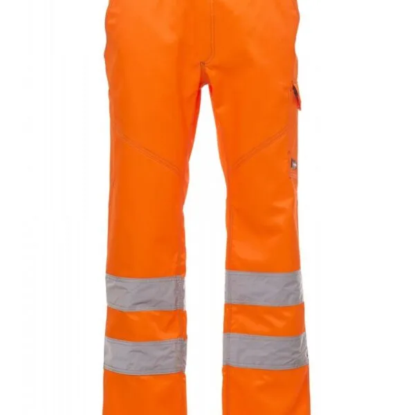 Pantaloni alta visibilità Charter da uomo, colore arancione fluo