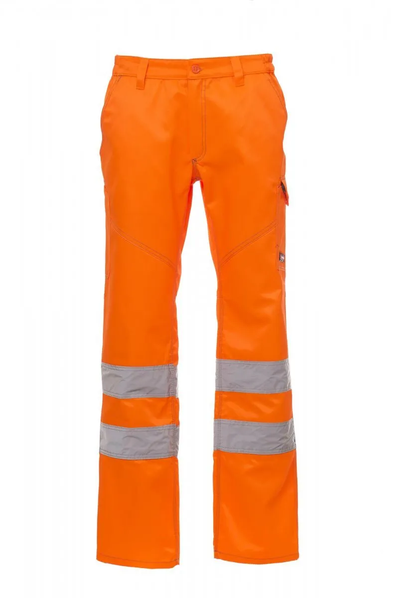 Pantaloni alta visibilità Charter da uomo, colore arancione fluo