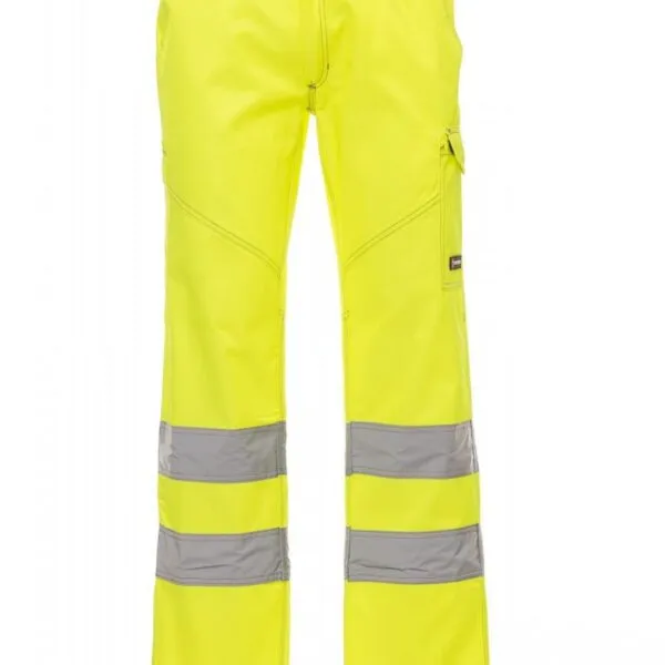 Pantaloni alta visibilità Charter da uomo, colore giallo fluo