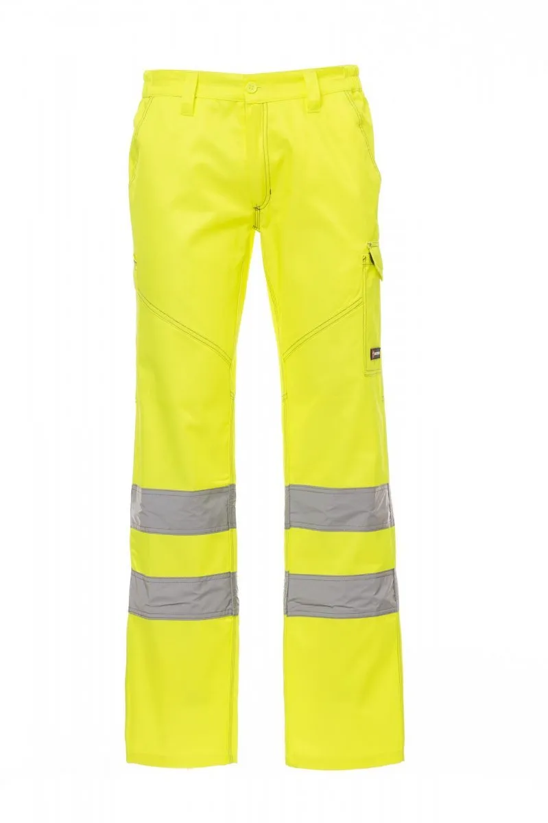 Pantaloni alta visibilità Charter da uomo, colore giallo fluo