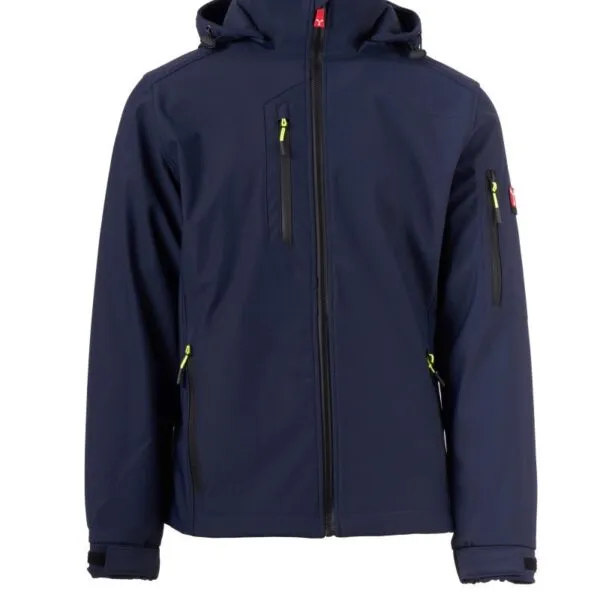 Giacca soft-shell personalizzata Creek, colore blu navy