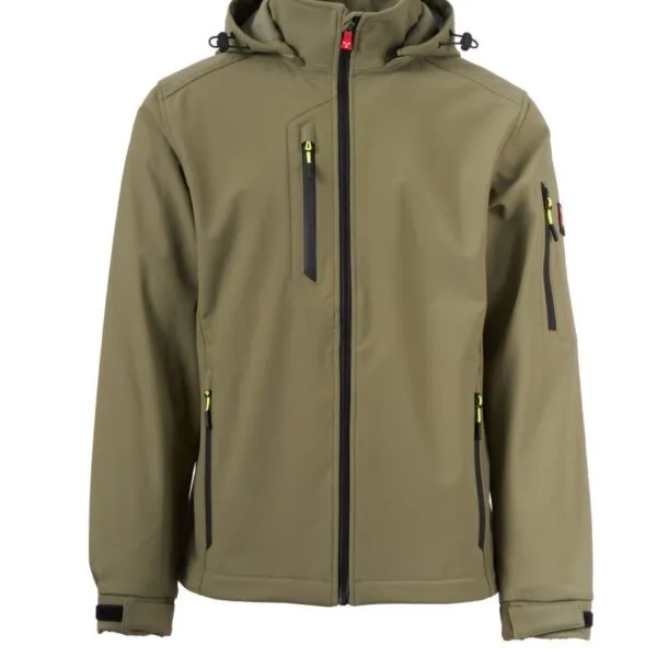 Giacca soft-shell personalizzata Creek, colore verde militare