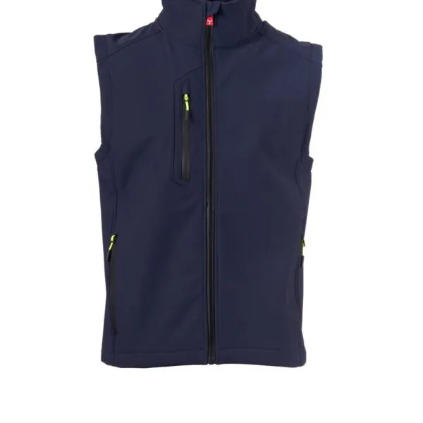 Gilet soft-shell personalizzato Creek Vest, colore blu navy