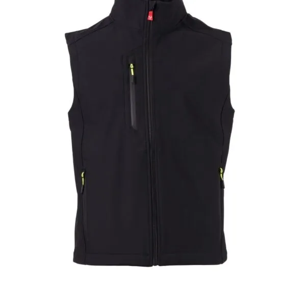 Gilet soft-shell personalizzato Creek Vest, colore nero