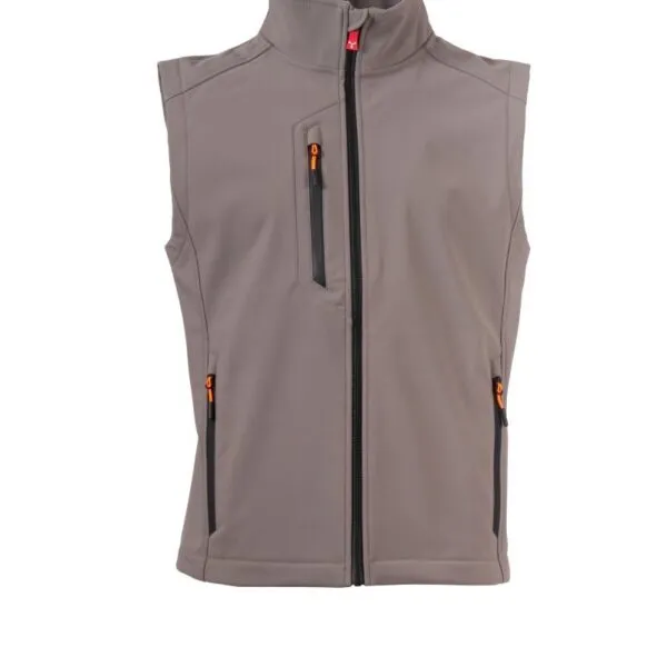 Gilet soft-shell personalizzato Creek Vest, colore smoke