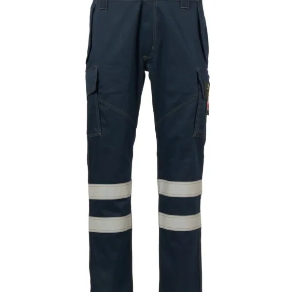 Pantaloni da lavoro antifiamma Defence Reflex, colore blu navy