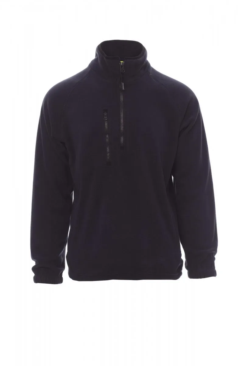 Pile con mezza zip personalizzato Dolomiti+, colore blu navy