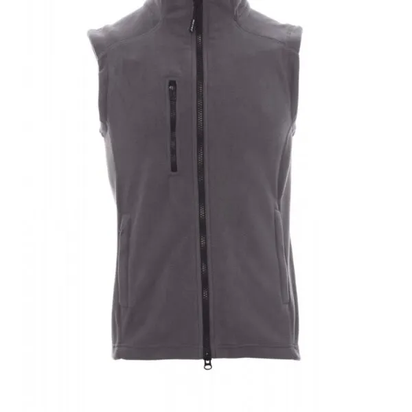 Gilet in pile personalizzato Easy+ da uomo, colore steel grey