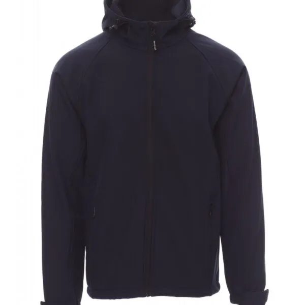 Giacca soft-shell personalizzata Gale da uomo, colore blu navy