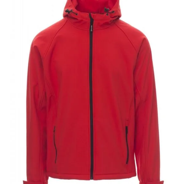Giacca soft-shell personalizzata Gale da uomo, colore rosso