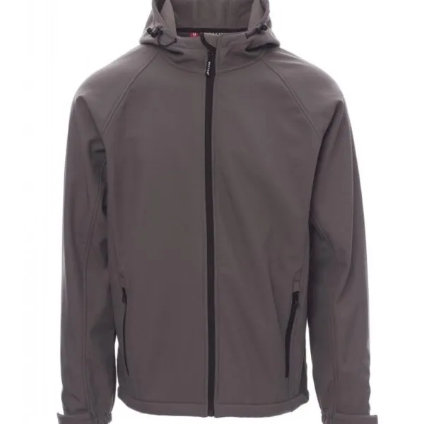 Giacca soft-shell personalizzata Gale da uomo, colore steel grey