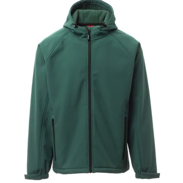 Giacca soft-shell personalizzata Gale da uomo, colore verde
