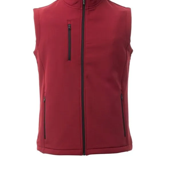 Gilet soft-shell personalizzato Glasgow, colore bordeaux