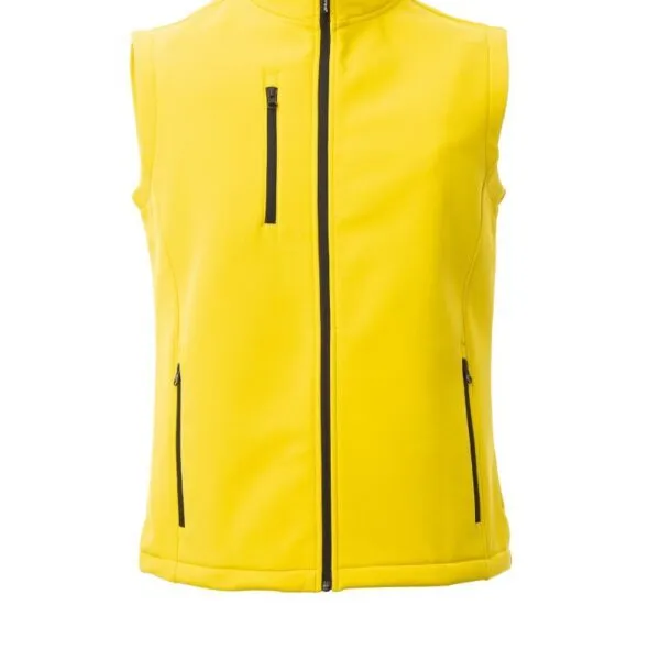 Gilet soft-shell personalizzato Glasgow, colore giallo