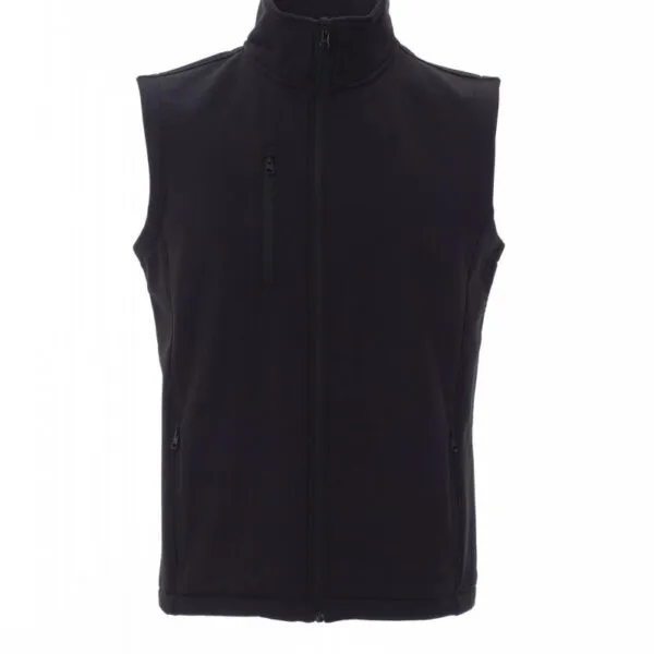 Gilet soft-shell personalizzato Glasgow, colore nero