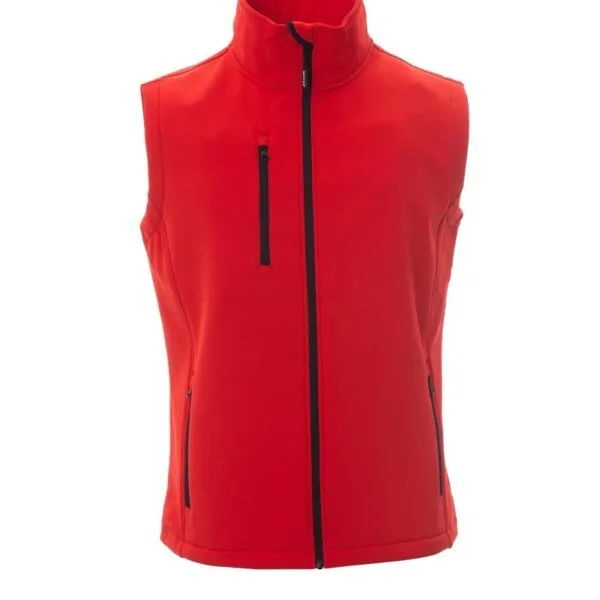 Gilet soft-shell personalizzato Glasgow, colore rosso