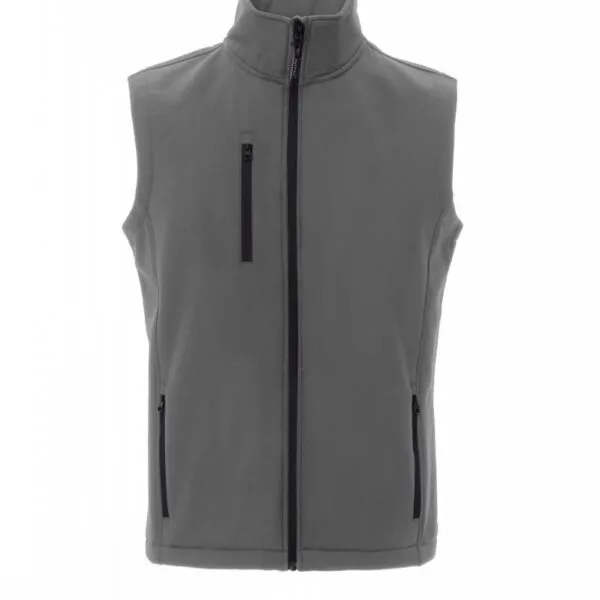 Gilet soft-shell personalizzato Glasgow, colore steel grey